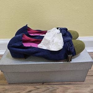 FERCA 81 shoes Decollete Velour Sea, size US 7.5